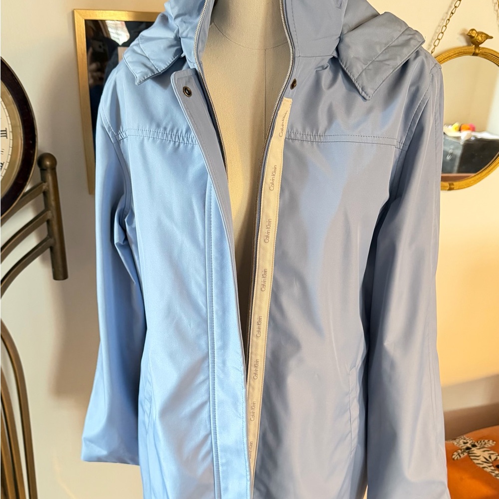 Calvin Klein Women's Sky Blue Weather Resistant Jacket